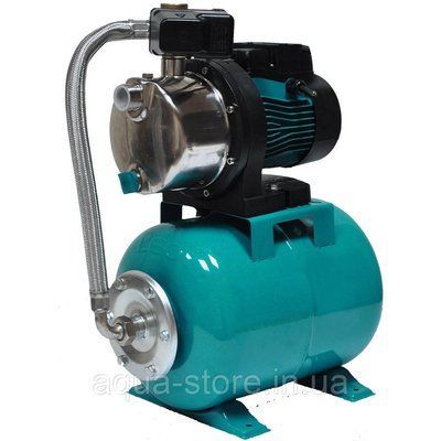 Станція 0.6кВт Hmax 35м Qmax 50л/хв (самовсмоктуючий насос нерж) 24л LEO (776251) 776251 фото