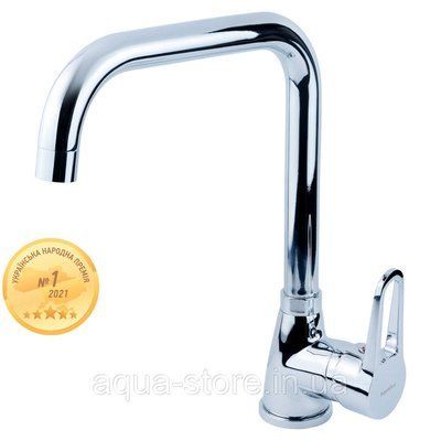 Смеситель HL &Oslash;35 для кухни Г-гусак на гайке AQUATICA HL-4B230C (9734110) 9734110 фото