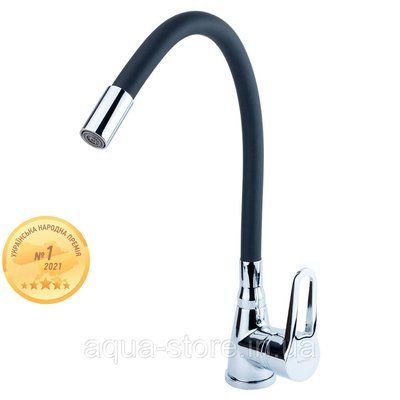 Смеситель HL &Oslash;35 для кухни гусь силиконовый на гайке AQUATICA HL-4B530C (9734120) 9734120 фото