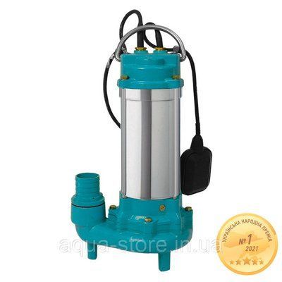 Насос канализационный 1.5кВт Hmax 19.5м Qmax 350л/мин с ножом (нерж) AQUATICA (773434) 773434 фото