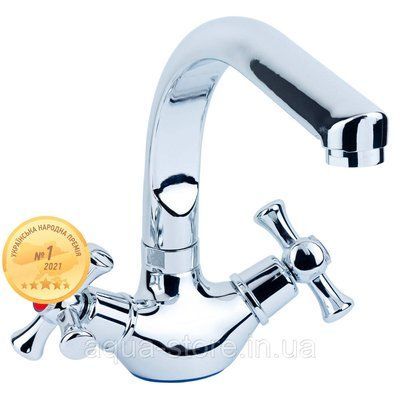 Смеситель PL 1/2" для кухни Г-гусак на гайке AQUATICA PL-4B255C (9777120) 9777120 фото