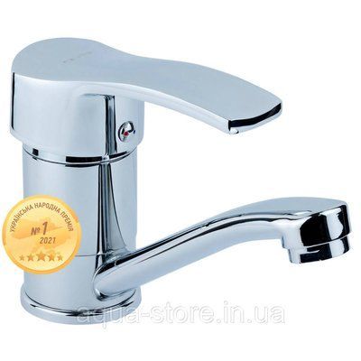 Смеситель MD &Oslash;40 для кухни гусь прямой 150мм на гайке AQUATICA MD-1B141C (9712100) 9712100 фото