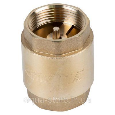 Клапан зворотний F1 1/4"&times;F1 1/4" (латунь) euro 410 г AQUATICA (779656) aq-779656 фото