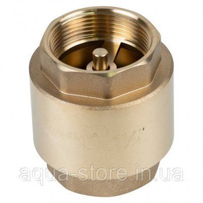 Клапан зворотний F1 1/2"&times;F1 1/2" (латунь) euro 640г AQUATICA (779658) aq-779658 фото