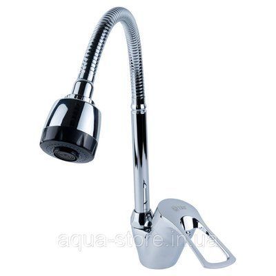 Смеситель s43 &Oslash;40 для кухни гусь гофрированный на гайке TAU SM-4B644C (9843150) 9843150 фото