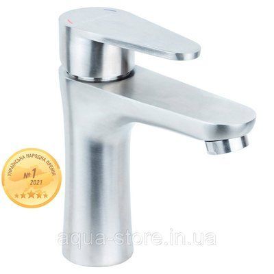 Смеситель HT &Oslash;35 для раковины литой на гайке SS AQUATICA HT-1A171P (9719001) 9719001 фото