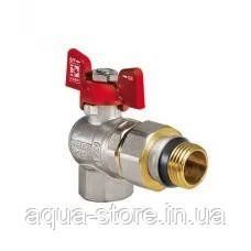 Кран Koer угловой с американкой 3/4 "антипротечка" Red 792-01 фото